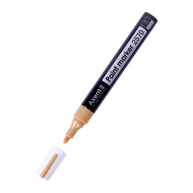 Маркер Axent Paint 2570-35-A, 2.4-2.8 мм, круглий золотий